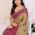 multicolor ethnic motifs pure chiffon saree