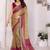 multicolor ethnic motifs pure chiffon saree