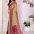 multicolor ethnic motifs pure chiffon saree