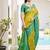 olive woven design zari silk blend pochampally saree