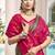 green woven design zari silk blend pochampally saree