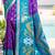 purple woven design zari silk blend pochampally saree