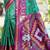 teal woven design zari silk blend pochampally saree