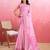 pink ombre pure cotton banarasi saree