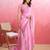 pink ombre pure cotton banarasi saree