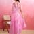 pink ombre pure cotton banarasi saree
