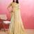 yellow woven design pure cotton banarasi saree