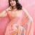 peach ombre pure cotton designer banarasi saree
