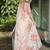 peach floral printed saree
