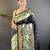 black woven design zari paithani saree