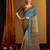 sea_green floral saree