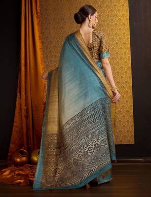 sea_green floral saree 3