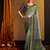 green floral zari ready to wear saree