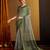 green floral zari ready to wear saree