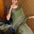 green floral zari ready to wear saree