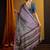 grey floral printed saree