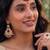 gold-plated antique kundan maang tika and earrings