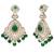 gold-plated kundan maang tika and earrings