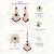 gold-plated antique kundan maang tika and earrings