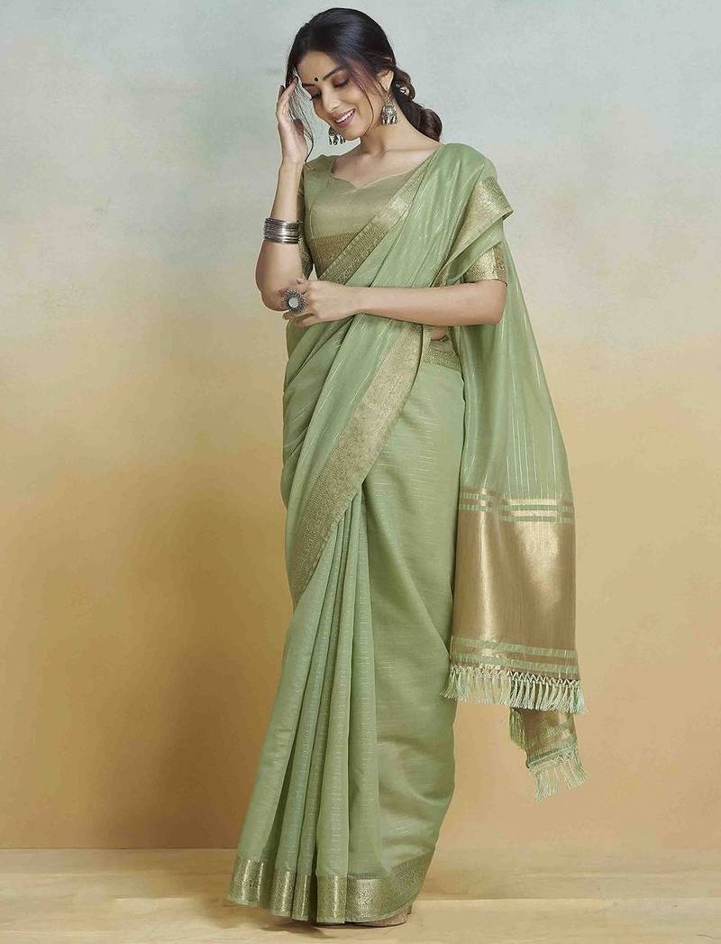 sea_green woven design zari saree