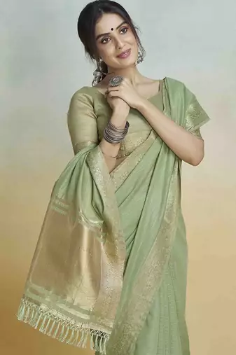 sea_green woven design zari saree