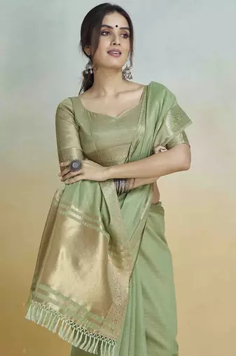 sea_green woven design zari saree