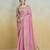 pink woven design zari saree