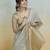 grey woven design zari saree