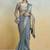 blue woven design zari khadi saree
