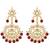 gold-plated kundan-studded jewellery set
