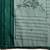teal floral zari sequinned silk chiffon saree