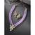 gold-plated crystal-studded & beaded jewellery set