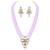 gold-plated crystal-studded & beaded jewellery set