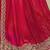 pink embellished pink & gold-toned poly georgette saree with jacket with heavy work blouse