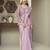 pink pink embroidered georgette saree