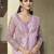 pink pink embroidered georgette saree