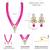 gold-plated kundan-studded & beaded layered jewellery set