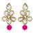 gold-plated kundan-studded & beaded layered jewellery set