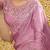 pink embroidered poly georgette saree