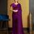 purple organza ready to wear saree