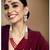 magenta gold-plated kundan studded jewellery set