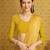 yellow organza ready to wear saree