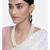 women white & gold-plated traditional pearl jewellery set
