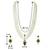 women white & gold-plated traditional pearl jewellery set