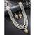 women white & gold-plated traditional pearl jewellery set