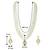 women white & gold-plated traditional pearl jewellery set