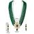 gold-plated green kundan pearl long necklace earring jewellery set