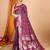 purple ethnic motifs woven design zari banarasi saree