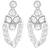 silver-plated crystal-studded jewellery set