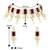 women gold-plated kundan studded necklace with earrings